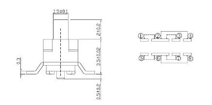 橫柄撥動開關尺寸